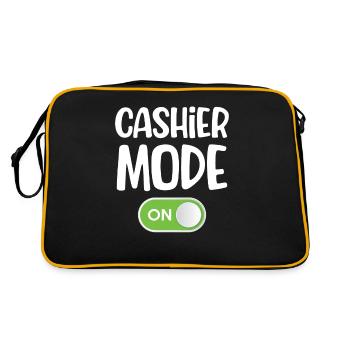 Cashier mode for accountant, clerk, - Retro Bag - black/gold - Back