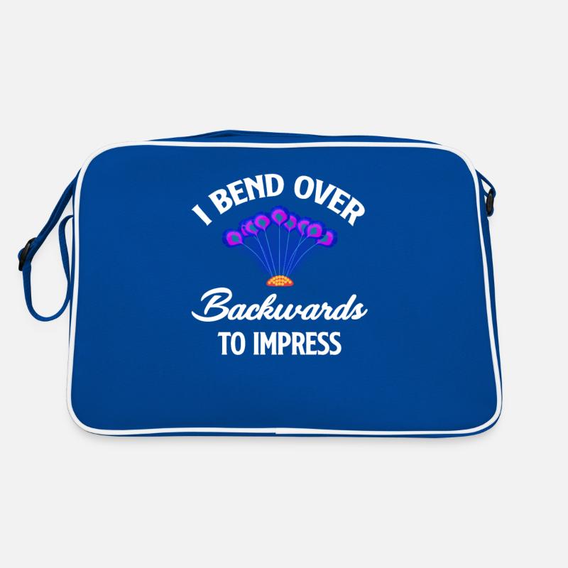 I bend over backwards to make a funny Retro Bag