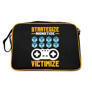 Crypto-monnaie Récompenses Gaming Blockchain Gamer - Sac Retro - noir/or - Dos