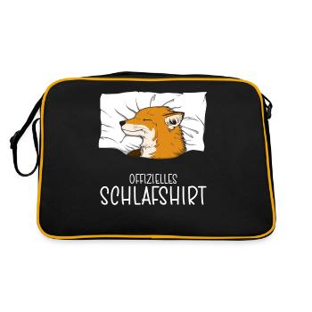 Chemise de nuit officielle Pyjama Fox - Sac Retro - noir/or - Dos