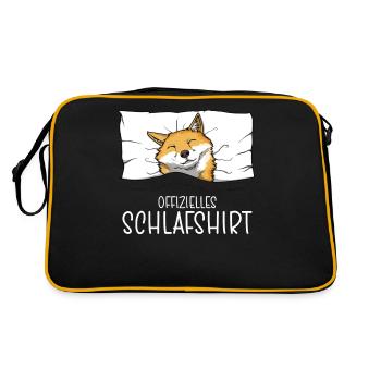 Chemise de nuit officielle Pyjama Fox - Sac Retro - noir/or - Dos