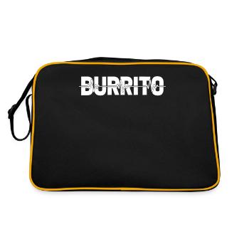 Burrito Ekg Heartbeat - Retro Bag - black/gold - Back
