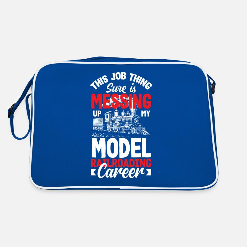 Funny Train Lover Trains Locomotive Gift Retro Bag