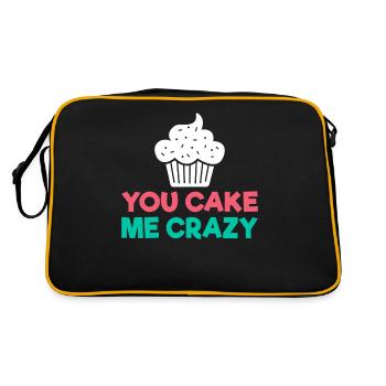 Cake Lover Cake Gift - Retro Bag - black/gold - Back
