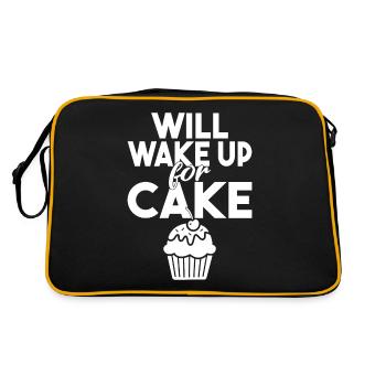 Cake Lover Cake Gift - Retro Bag - black/gold - Back