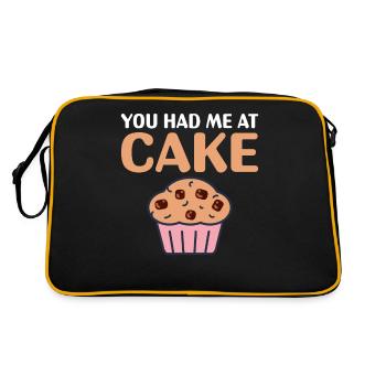 Cake Lover Cake Gift - Retro Bag - black/gold - Back