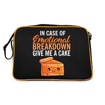 Cake Lover Cake Gift - Retro Bag - black/gold - Back
