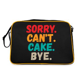 Cake Lover Cake Gift - Retro Bag - black/gold - Back