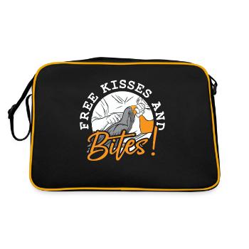 African Grey Free Kisses & Bites Parrot Owner - Retro Bag - black/gold - Back