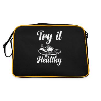 Try it's Healthy Jogging - Retro Bag - black/gold - Back
