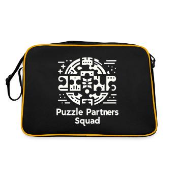 Escouade Puzzle Partners - Sac Retro - noir/or - Dos