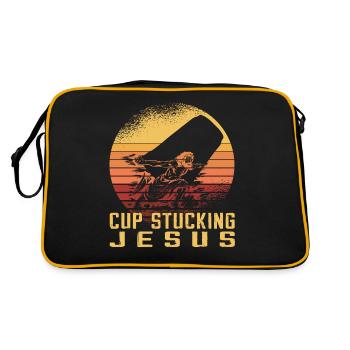 Stapeln Von Bechern Speed Stacker - Retro Tasche - Schwarz/Gold - Hinten