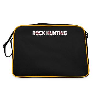 Géologue Stone Collector Ekg Heartbeat - Sac Retro - noir/or - Dos