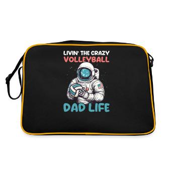 Volley-ball Papa Livin Crazy Volleyball Vie - Sac Retro - noir/or - Dos
