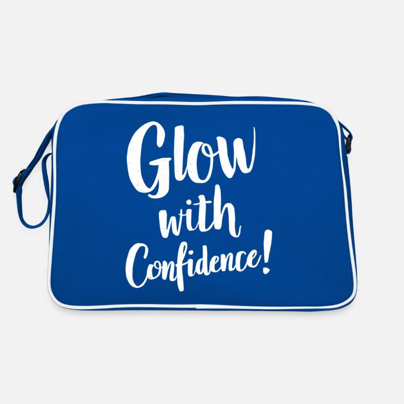 Glow with Confidence Inspirational Message Retro Bag