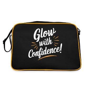 Glow with Confidence Motivation - Retro Bag - black/gold - Back
