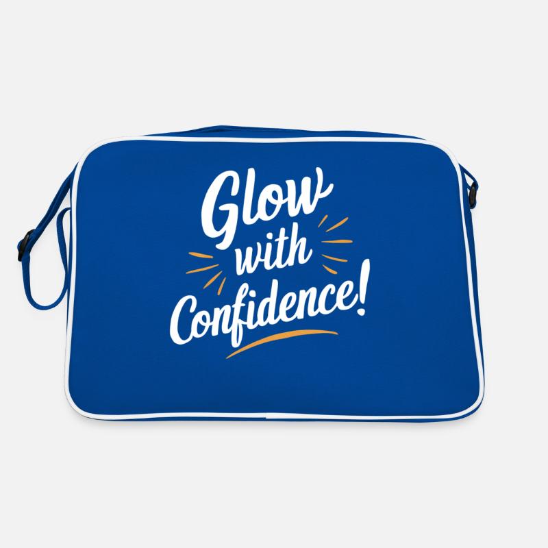 Glow with Confidence Motivation Retro Tasche