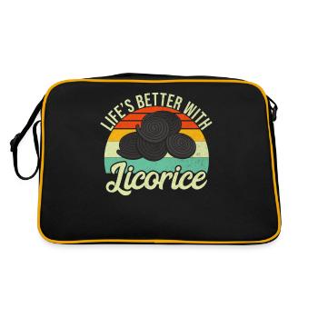 Licorice Gifts - Retro Bag - black/gold - Back