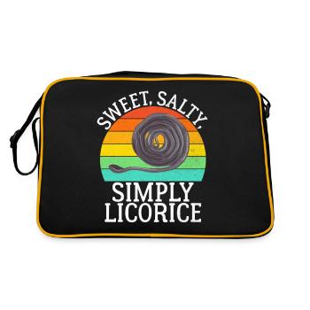 Licorice Gifts - Retro Bag - black/gold - Back
