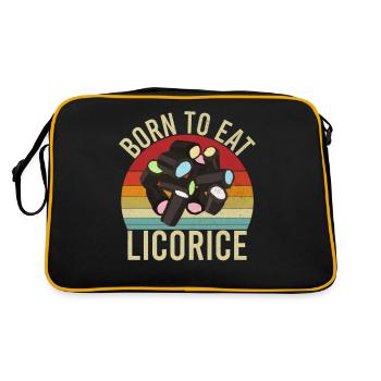 Licorice Gifts - Retro Bag - black/gold - Back