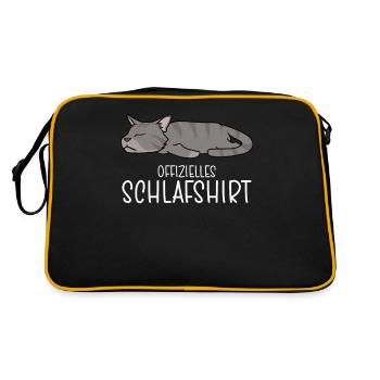 Chemise de nuit officielle Pyjama chat - Sac Retro - noir/or - Dos