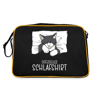Chemise de nuit officielle Pyjama chat - Sac Retro - noir/or - Dos
