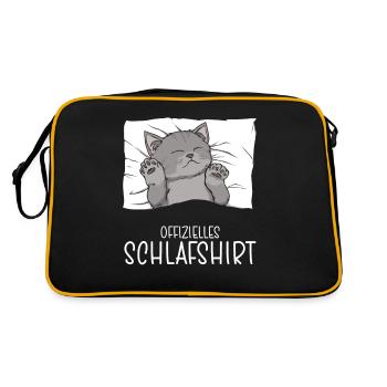 Chemise de nuit officielle Pyjama chat - Sac Retro - noir/or - Dos