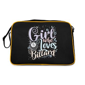 Fille qui aime le billard - Sac Retro - noir/or - Dos