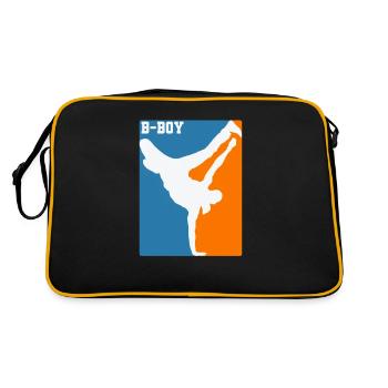 Breakdance, B-Boy, Hip-Hop et Funk - Sac Retro - noir/or - Dos