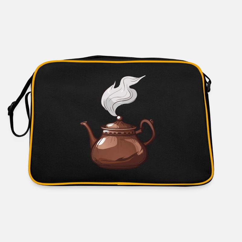Cozy tea time with elegant pot Retro Bag