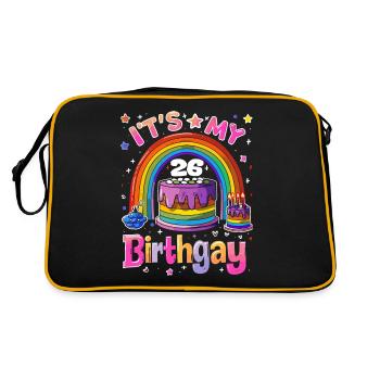 It's my birthgay birth-gay lgbt gay - Retro Bag - black/gold - Back