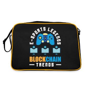 Crypto-monnaie Récompenses Gaming Blockchain Gamer - Sac Retro - noir/or - Dos