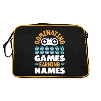 Crypto-monnaie Récompenses Gaming Blockchain Gamer - Sac Retro - noir/or - Dos