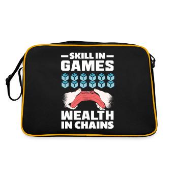 Crypto-monnaie Récompenses Gaming Blockchain Gamer - Sac Retro - noir/or - Dos