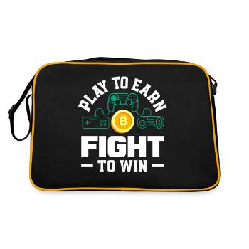 Crypto-monnaie Récompenses Gaming Blockchain Gamer - Sac Retro - noir/or - Dos
