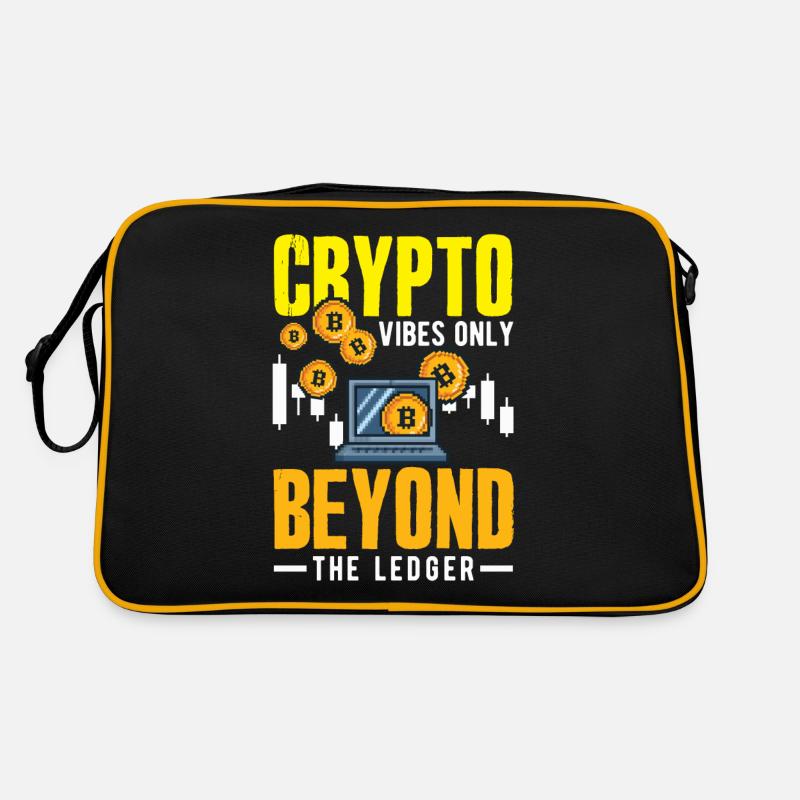 Cryptocurrency AI & Crypto Enthusiast Blockchain Retro Tasche