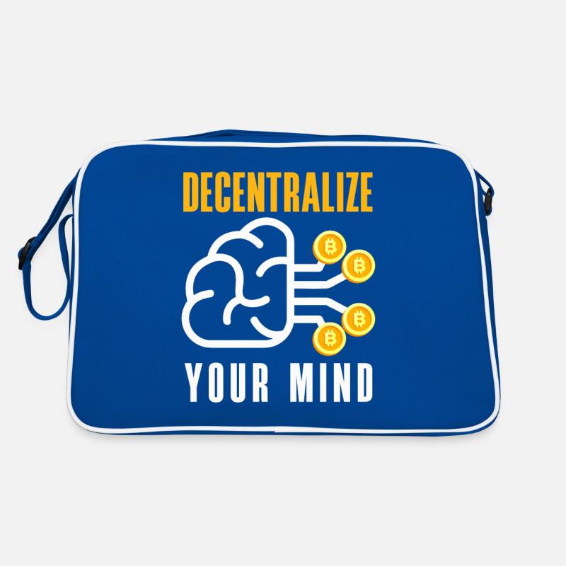 Cryptocurrency AI & Crypto Enthusiast Blockchain Retro Tasche