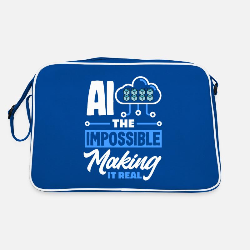 Cryptocurrency AI & Crypto Enthusiast Blockchain Retro Tasche