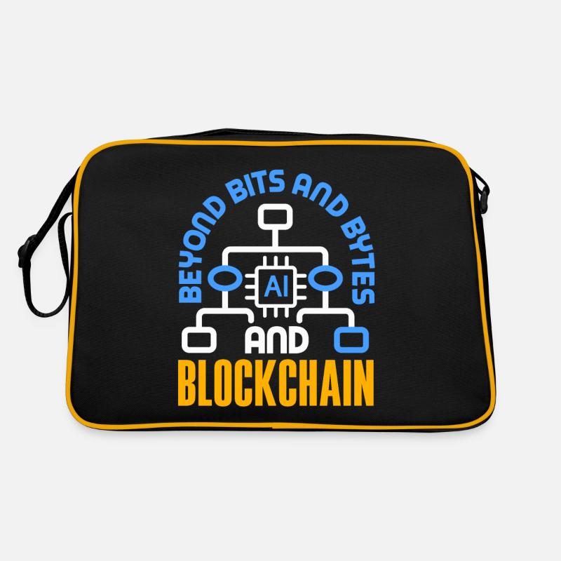 Cryptocurrency AI & Crypto Enthusiast Blockchain Retro Bag