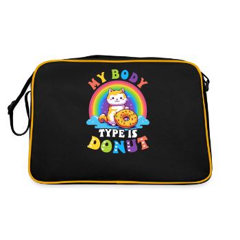 Donut Body Type Donut - Retro Bag - black/gold - Back