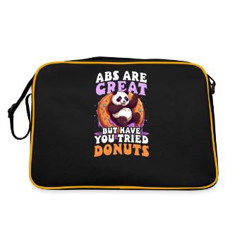 Donut Abs Are Great Tried Donuts - Retro Bag - black/gold - Back