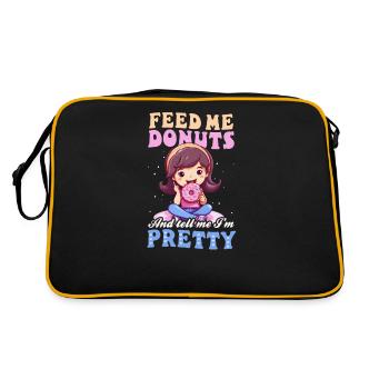 Donut Feed Me Donuts - Retro Bag - black/gold - Back