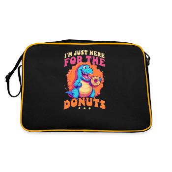 Beignet ici pour les beignets - Sac Retro - noir/or - Dos