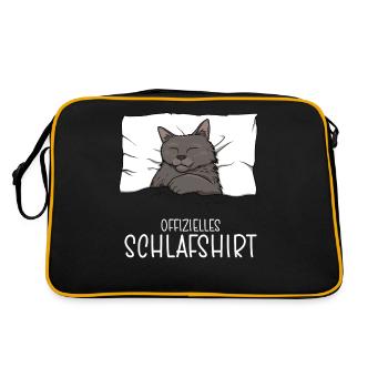 Chemise de nuit officielle Pyjama chat - Sac Retro - noir/or - Dos