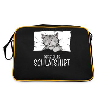 Chemise de nuit officielle Pyjama chat - Sac Retro - noir/or - Dos