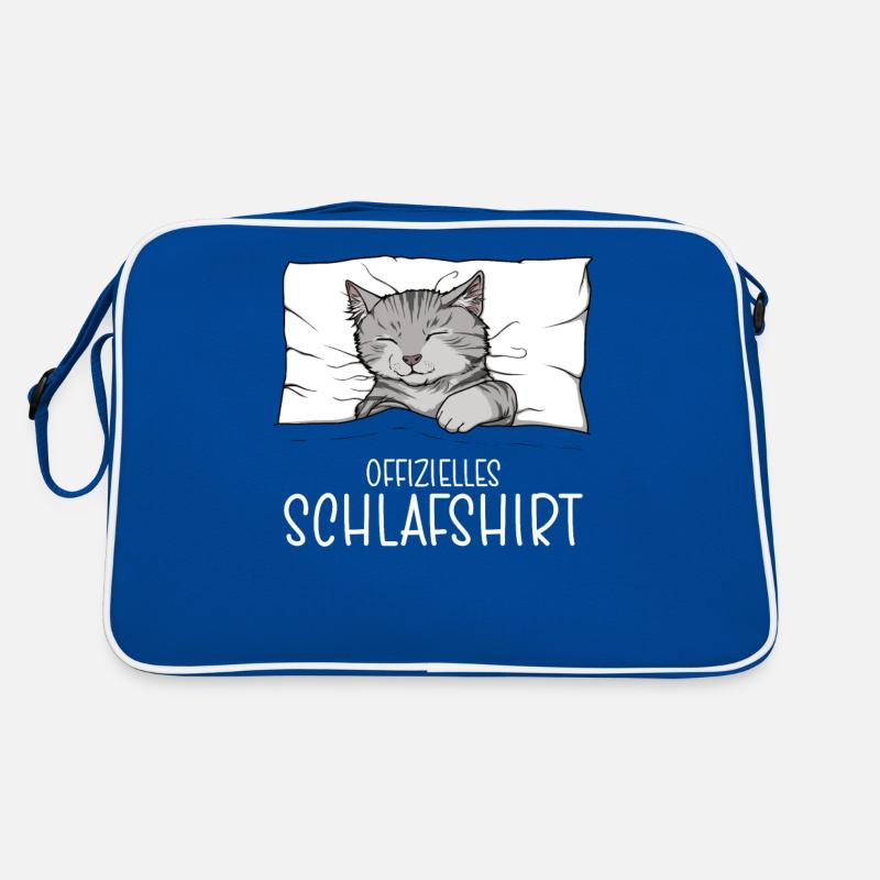 Chemise de nuit officielle Pyjama chat Sac Retro
