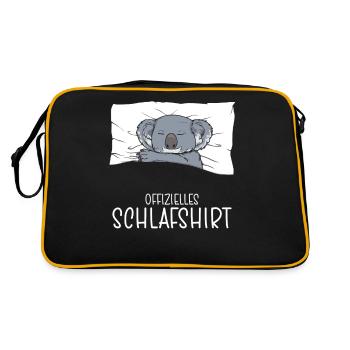 Chemise de nuit officielle Pyjama Koala - Sac Retro - noir/or - Dos