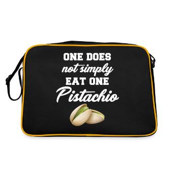 On ne se contente pas de manger - Sac Retro - noir/or - Dos