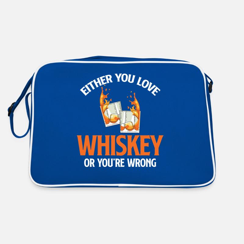 Entweder Du Liebst Whiskey Oder Du Trinkst Retro Tasche