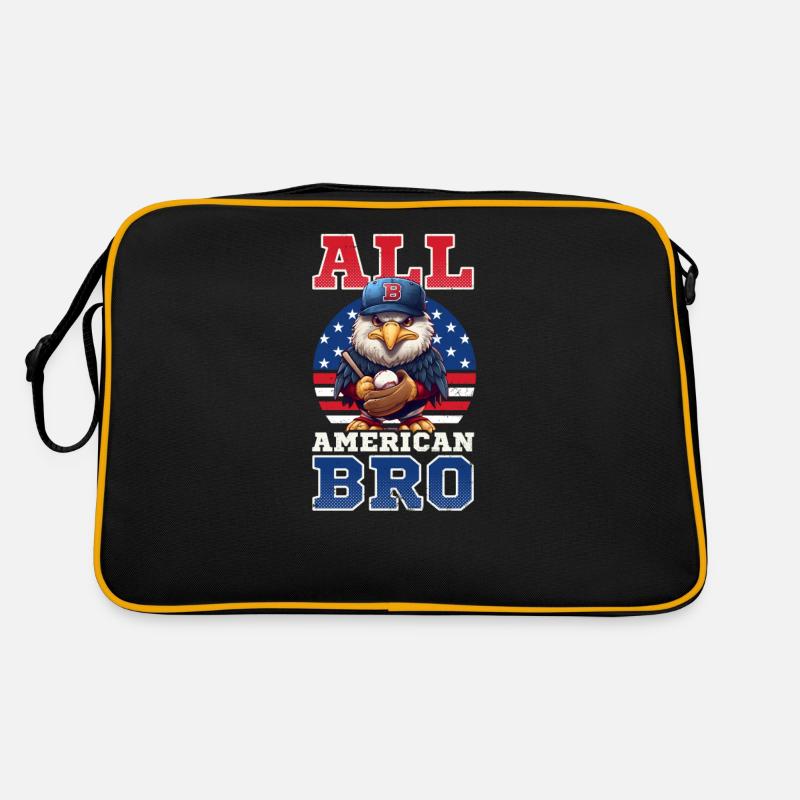 4 juillet Baseball All American Bro Eagle Sac Retro